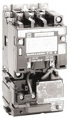Square D 27 Amp, NEMA Size 1, Open Enclosure NEMA Motor Starter - 8810SCO4V02S