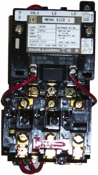 Eaton Cutler-Hammer 240 Coil VAC, 18 Amp, Nonreversible Open Enclosure NEMA Motor Starter - BN16BN0BC