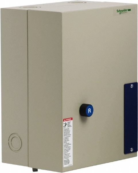 Schneider Electric 3 Pole, 40 Amp, 120 Coil VAC, Nonreversible Enclosed IEC Motor Starter - LE1D403A62OG70
