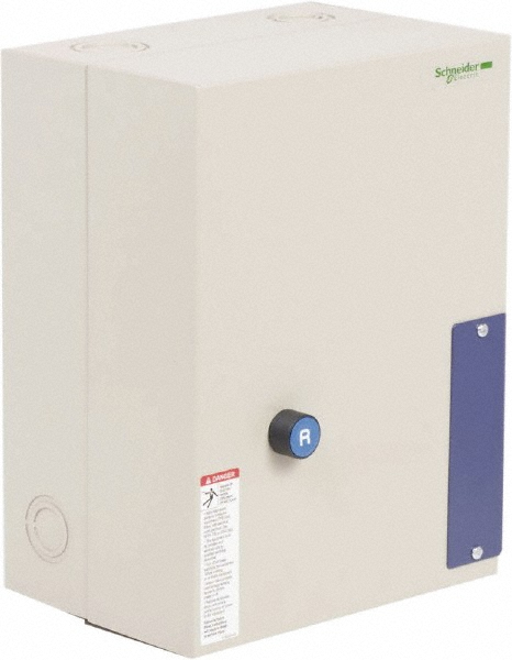 Schneider Electric 3 Pole, 80 Amp, 120 Coil VAC, Nonreversible Enclosed IEC Motor Starter - LE1D803A62OG70
