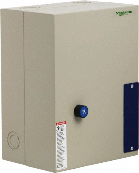Schneider Electric 3 Pole, 65 Amp, 120 Coil VAC, Nonreversible Enclosed IEC Motor Starter - LE1D653A62OG70