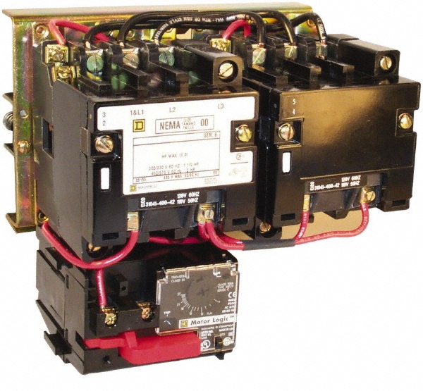 Square D 110 Coil VAC at 50 Hz, 120 Coil VAC at 60 Hz, 90 Amp, NEMA Size 3, Nonreversible Open Enclosure NEMA Motor Starter - 8536SEO1V02H30S