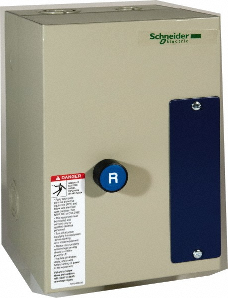 Schneider Electric 9 Amp, 600 Coil VAC, Nonreversible Enclosed IEC Motor Starter - LE1D093A62OX70