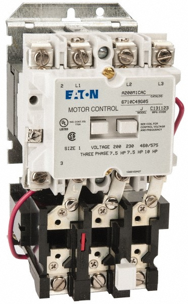 Square D 208 Coil VAC at 60 Hz, 27 Amp, NEMA Size 1, Nonreversible Open Enclosure NEMA Motor Starter - 8810SCO4V08