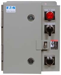 Eaton Cutler-Hammer 480 Coil VAC, 27 Amp, NEMA Size 1, Nonreversible Enclosed Enclosure NEMA Motor Starter - ECN0514CAA