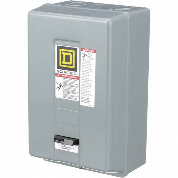 Square D 220 Coil VAC at 50 Hz, 240 Coil VAC at 60 Hz, 45 Amp, NEMA Size 2, Nonreversible Enclosed Enclosure NEMA Motor Starter - 8536SDG1V03S