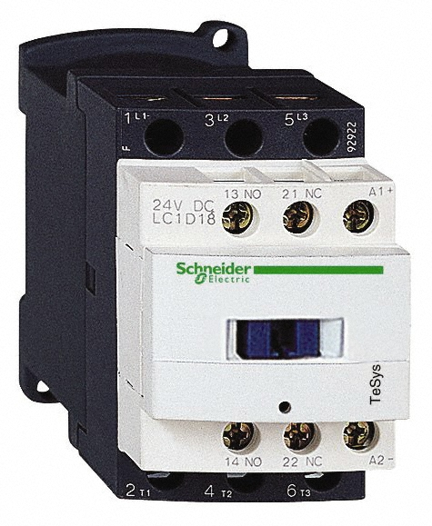 Schneider Electric IEC Contactor: 3 Poles, NO - LP4K0610EW3