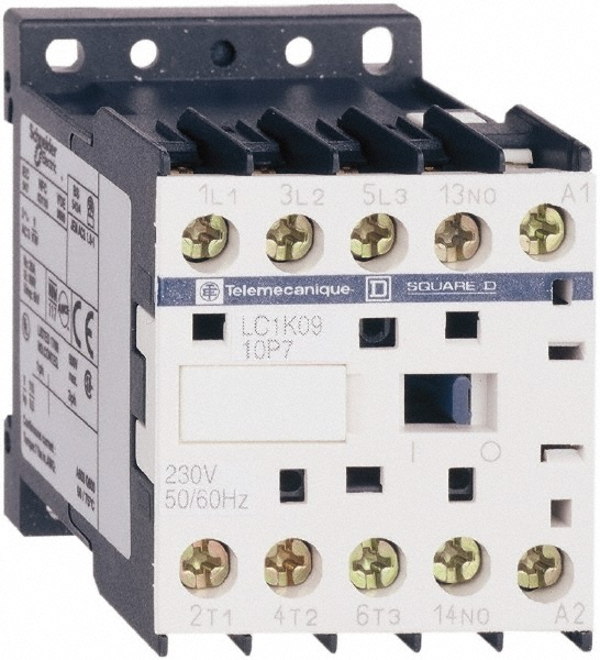 Schneider Electric IEC Contactor: 3 Poles, NO - LP1K0610ED