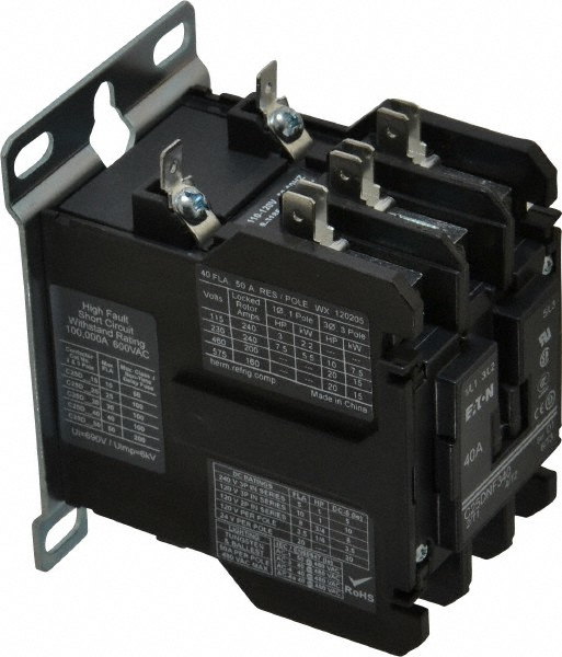 Square D 3 Pole, 24 Coil VAC at 60 Hz, Reversible Definite Purpose Contactor - 8965RO10V01
