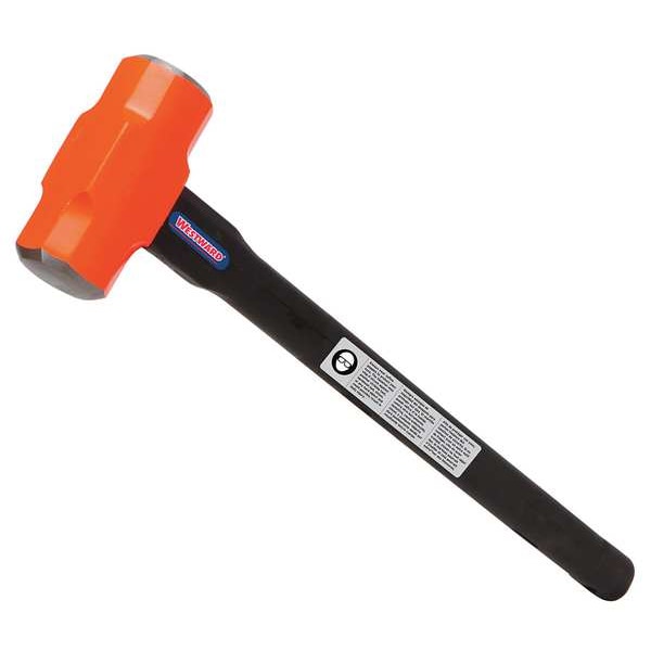 Westward Sledge Hammer, 6 lb., 30 In, Rubber/Steel - 22XP75