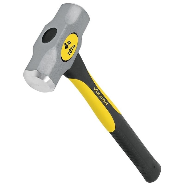 Vulcan 34502 Engineer Hammer, 4 lb Head, Forged Milled Head, Steel Head - 34931