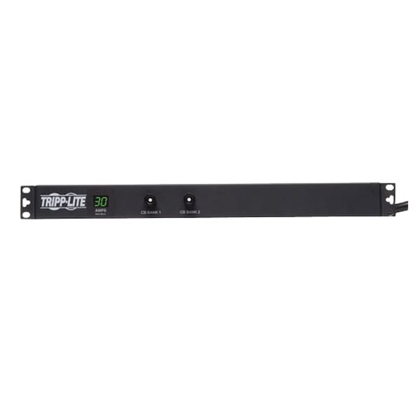 Tripp Lite SINGLE-PHASE METERED PDU, 30A, 120V, 1U HOR RM, NEMA 5-15/20R - 454425