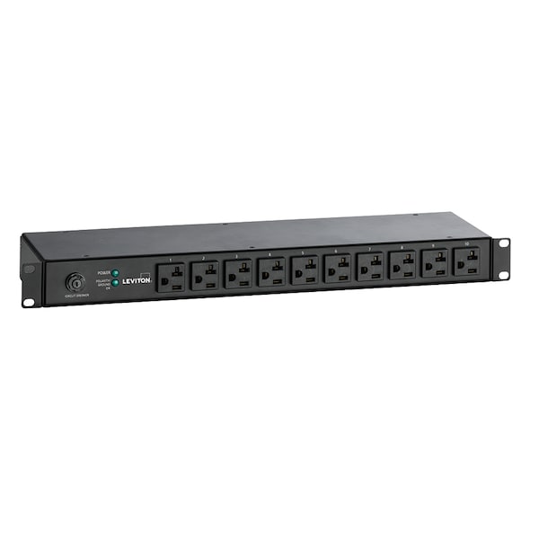 Leviton POWER DISTRIBUTION UNITS PDUS HORIZ RACK MN PDU 12FT CORD 5-20P - P1021-12S