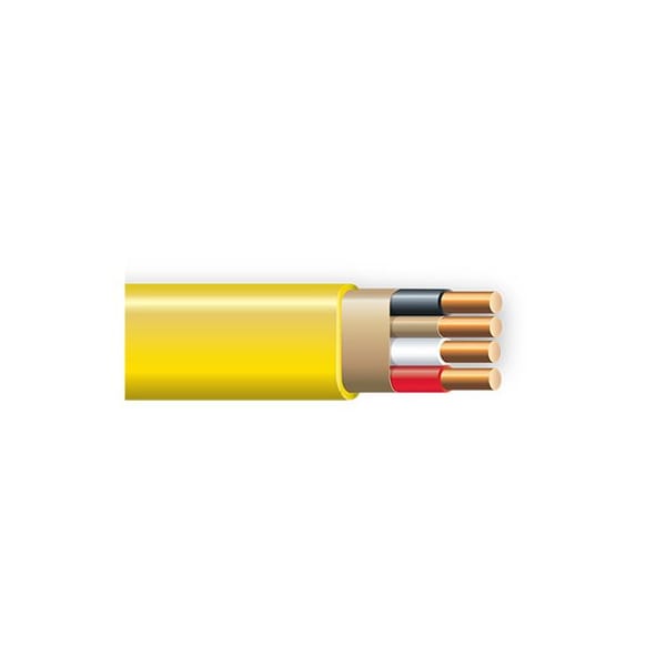 Southwire NM-B, Non-Metallic Building Cable, Copper, 12 AWG, 3C with Ground, Solid, 50 ft - 63947622