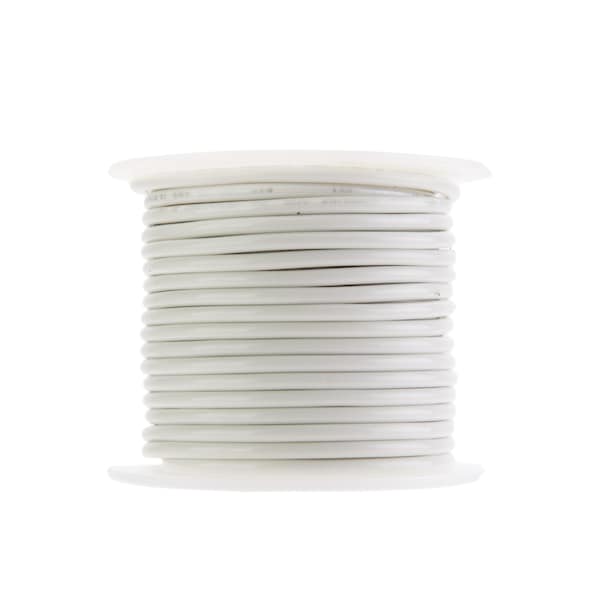 Remington Industries THHN, Building Wire, Copper, 14 AWG, White, Stranded, 100 ft - 14STRWHITHHN100