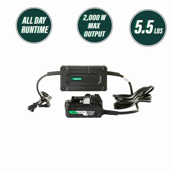 Metabo Hpt 36V MV Corded AC Adapter, for all 36V Tools - ET36AM