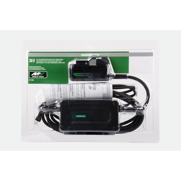 Metabo Hpt 36V MV Corded AC Adapter, for all 36V Tools - ET36AM