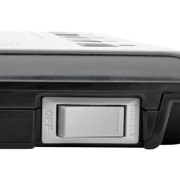 Tripp Lite Surge Protector, 10-Outlet, 5-7/10"Wx11-1/10"Lx1-3/10"H, BK - TRPTLP1006B