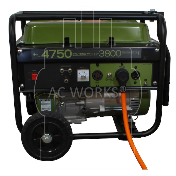 Ac Works 25ft 10/3 TT-30P RV/Generator 30A Plug to 3 Household Outlets - TT30W515-025