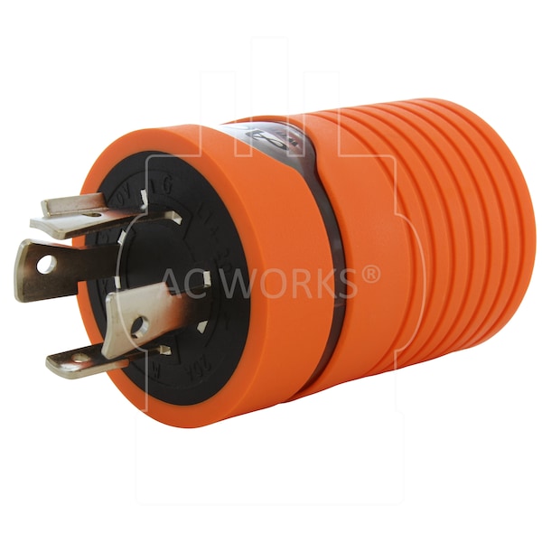 Ac Works Adapter L14-20P 20A 125/250V 4-Prong Plug to 6-15/20R 250V 15/20A T-Blade - ADL1420620