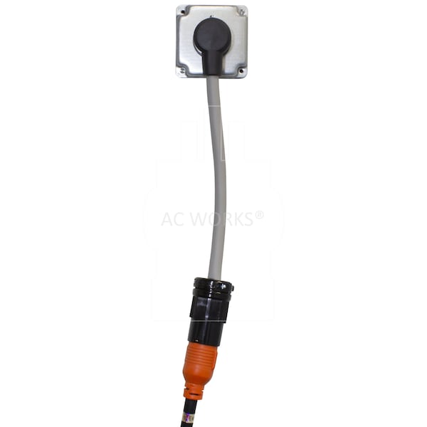 Ac Works 1FT 30A 6-30P Commercial HVAC Plug to L6-30R 30A 250V Locking Connector - S630L630-012