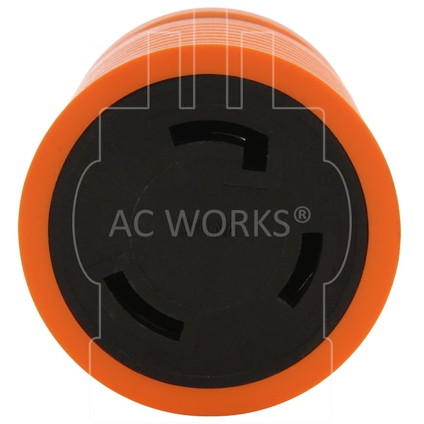 Ac Works Adapter L14-30P 30A 125/250V 4-Prong Plug to L5-30R 3-Prong 30A 125V Adapter - ADL1430L530