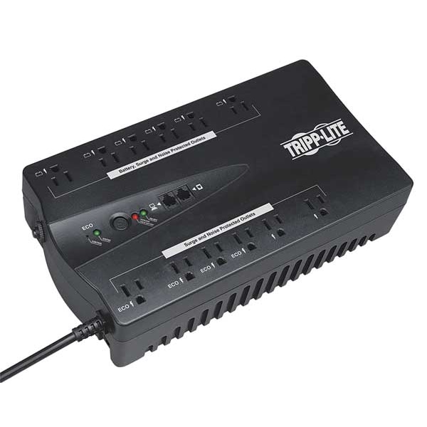 Tripp Lite UPS System, Standby, Desk Top/Tower, 750VA - ECO750UPS