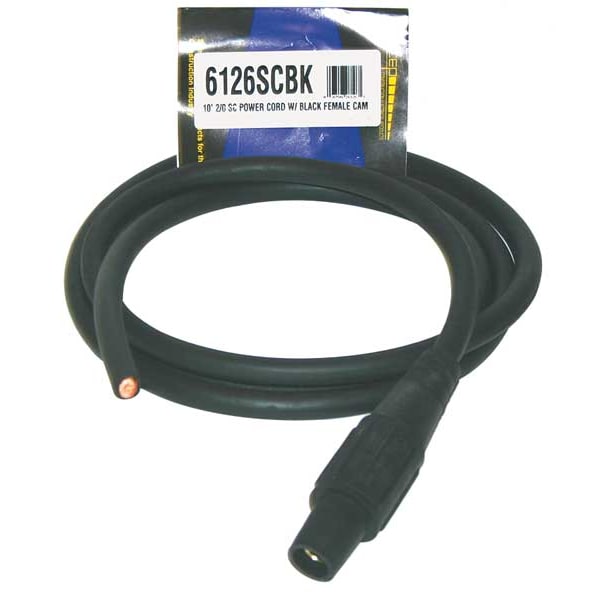 Southwire Cam Lock Power Cord, 200A, 2/0 Wire Size - 6126SCBK