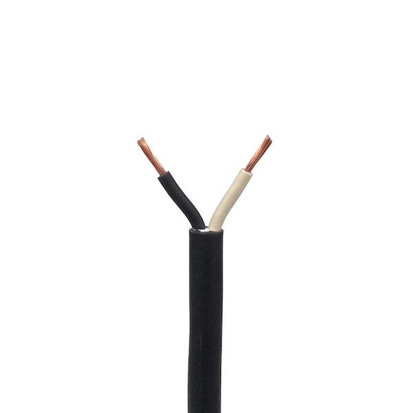 Remington Industries 16 AWG SOOW Portable Cord, 2 Conductor 600V Power Cable, EPDM Wires w/CPE Outer Jacket - 100' Lngth - SOOW1602-100