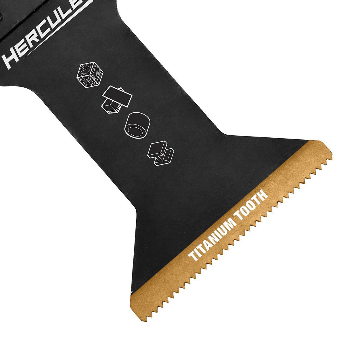 Hercules 1-3/4 pulgadas. Hoja de corte de inmersión/flush bi-metal con mango reducido de titanio para herramientas multiusos oscilantes - 70089