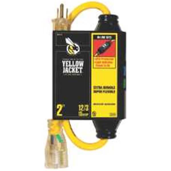 Southwire SJTW; Inline GFCI GFCI Extension Cord, 12 AWG, 12/3, 2 ft - 283425