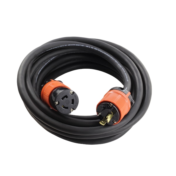 Ac Works SOOW; Cold Weather Extension Cord, 12 AWG, Indoor/Outdoor, 12/3, 1 Outlets, Black, Rubber, Nylon - L520PR-100