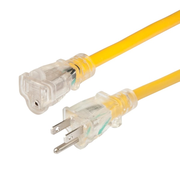 Marinco SJTOW Locking Extension Cord, 14 AWG, 14/3, 50 ft - 150050NL