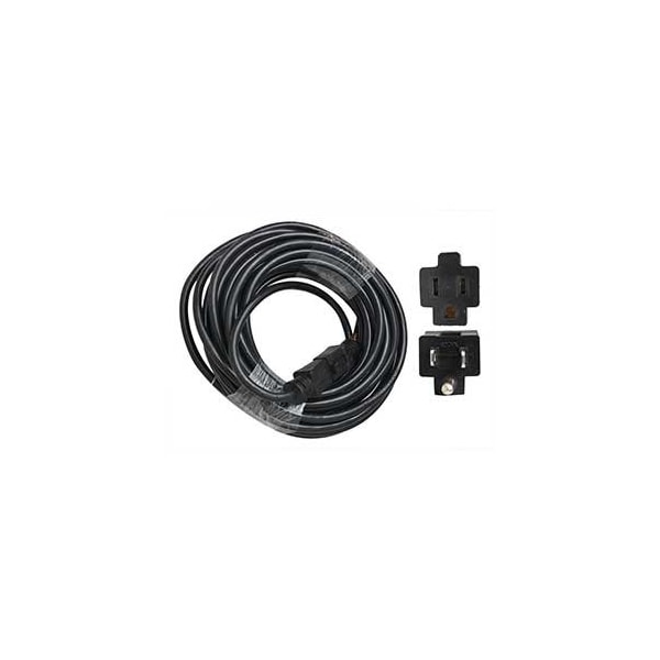Superior Electric SJTW Extension Cord, 14 AWG, Indoor/Outdoor, Black, Rubber, 50 ft - EC143-50E