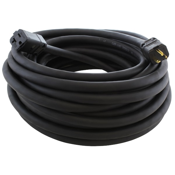 Ac Works SOOW; Cold Weather Extension Cord, 10 AWG, Indoor/Outdoor, 10/3, 1 Outlets, Black, Rubber, Nylon - SD520PR-010