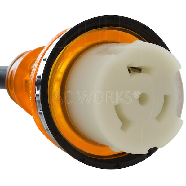 Ac Works 10ft RV 50A Detachable Power Supply Cord with Power Indicator - S1450M50-010