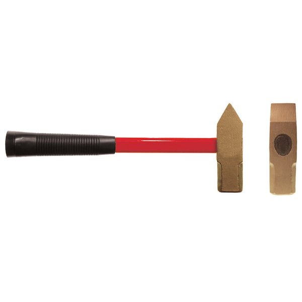 Cs Unitec Non Sparking Hammer, Cross Peen, 1.5 lb, Aluminum Bronze - EX102U-0150A
