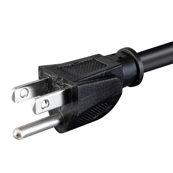 Monoprice Molded Y-Splice Extension Cord Adapter, 18 AWG, 18/3, 1 Outlets - 35055