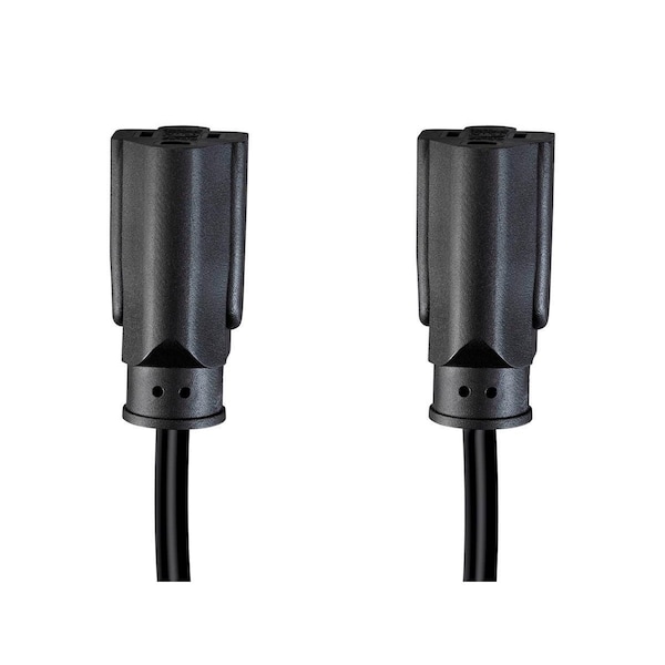 Monoprice Molded Y-Splice Extension Cord Adapter, 18 AWG, 18/3, 1 Outlets - 35055