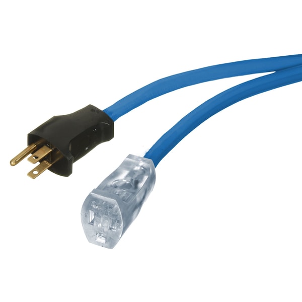 American Imaginations SJTW Extension Cord, 12 AWG, Outdoor, 12/3, 1 Outlets, Blue, Plastic, 1181.1 in - AI-37225
