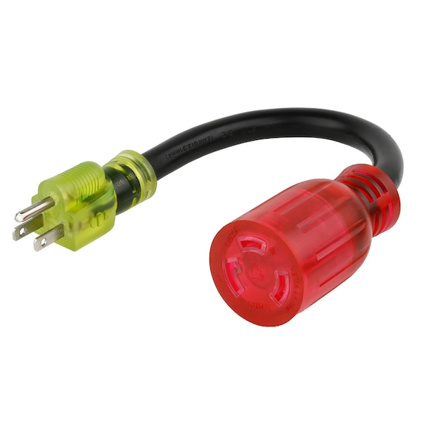 Reliance Controls Color Connect 12/3 SJTW 125 V 12 in. L Adapter Cord - AC1531
