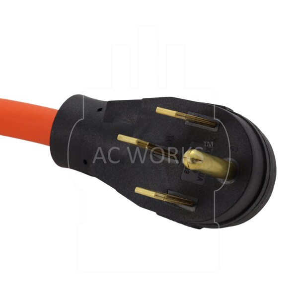 Ac Works 1.5FT Adapter NEMA 14-50P RV/Range Plug to 4 Household 20A Outlets - S1450F520-018