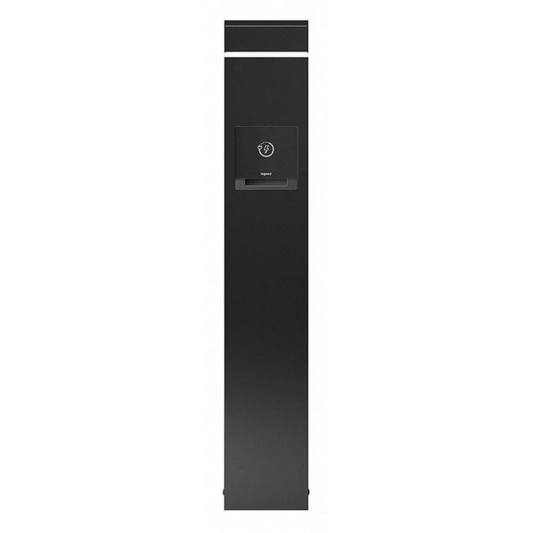Wiremold Outdoor Charging, Black, 1 GFCI, 4 USB Port - XCSAL2GRU-BK
