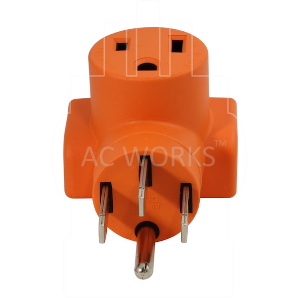Ac Works 50 Amp RV/ Range/ Generator 14-50 Plug to 6-50R 50Amp 250V Welder adapter - WD1450650