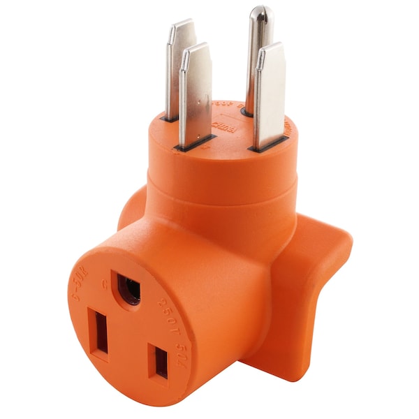 Ac Works 50 Amp RV/ Range/ Generator 14-50 Plug to 6-50R 50Amp 250V Welder adapter - WD1450650