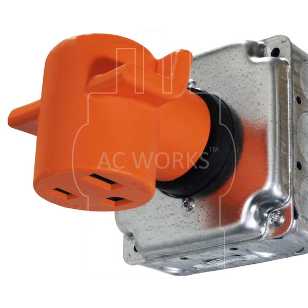 Ac Works 50 Amp RV/ Range/ Generator 14-50 Plug to 6-50R 50Amp 250V Welder adapter - WD1450650