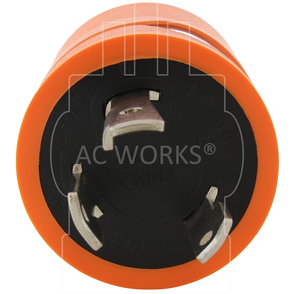 Ac Works Locking Adapter L6-30P 30A 250V Locking Plug to 4-Prong 30A L14-30R - ADL630L1430