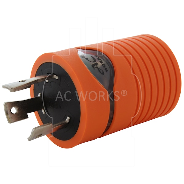 Ac Works Locking Adapter L6-30P 30A 250V Locking Plug to 4-Prong 30A L14-30R - ADL630L1430