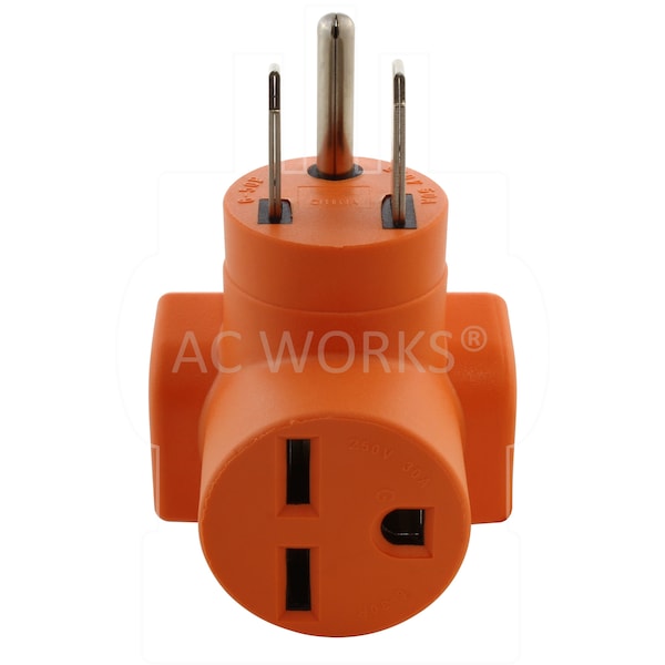 Ac Works 6-50P Welder Plug to 6-30R 3-Prong 30 Amp 250 Volt HVAC Female Adapter - AD650630