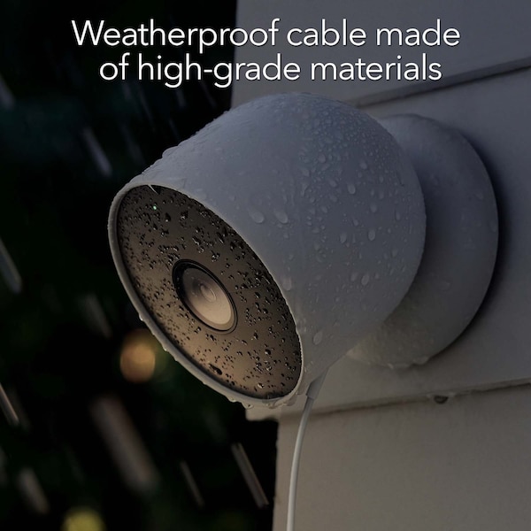 Wasserstein PoE Adapter, for Google Nest Cam Outdoor or Indoor, Battery, Made for Google Nest - NestOut2PoEWhtUSA